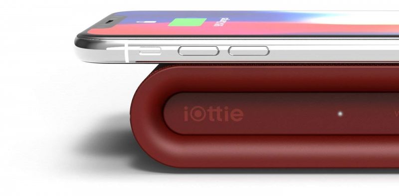 Беспроводное (индукционное) зарядное устройство iOttie iON Wireless Plus Fast Charging Pad Red (CHWRIO105RD) / изоборажение №1