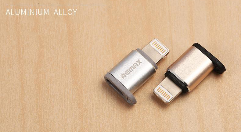 Адаптер-переходник Remax Micro USB - Lightning Apple Adapter Silver (RA-USB2) / изоборажение №2
