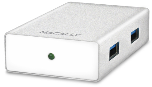 Концентратор (USB хаб) Macally 4 Ports USB 3.0 White (UC3HUB) / изоборажение №1