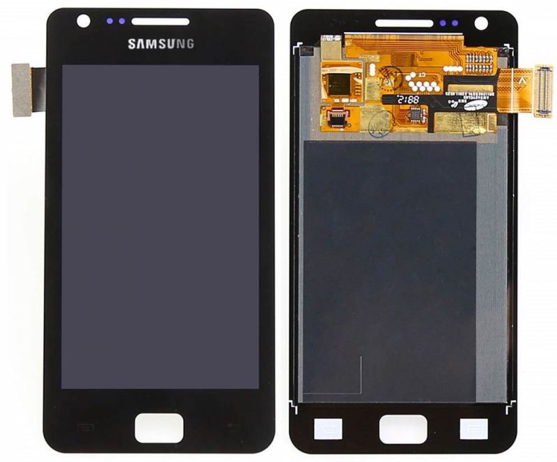Дисплей Samsung Galaxy S2 I9100 + Touchscrееn with frame (Super AMOLED, original) Black / изоборажение №3