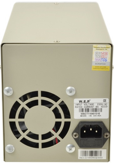 Лабораторный блок питания WEP PS-305D 30V, 5A с переключателем Hi (A)/Lo (mA) / изоборажение №2