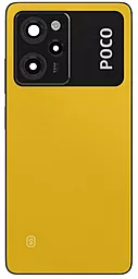 Задняя крышка корпуса Xiaomi Poco X5 Pro со стеклом камеры Original Poco Yellow