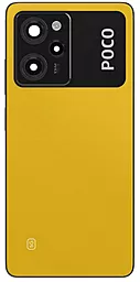Задняя крышка корпуса Xiaomi Poco X5 Pro со стеклом камеры Original Poco Yellow - фото Задняя крышка корпуса Xiaomi Poco X5 Pro со стеклом камеры Original Poco Yellow