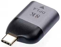 Видео переходник (адаптер) Vinga USB Type-C - DP v1.4 8k 60hz gray (VCPATCDP4C)