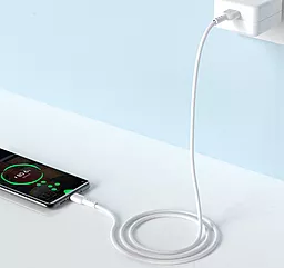 Кабель Hoco X33 Surge USB-A - Type-C 25w 5a 1м cable White - мініатюра 6 Кабель Hoco X33 Surge USB-A - Type-C 25w 5a 1м cable White - мініатюра 6