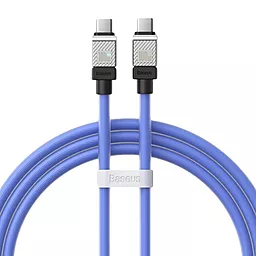 PD USB Кабель Baseus CoolPlay Series 100w 5a USB Type-C to Type-C cable blue (CAKW000203)