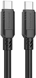 Кабель USB PD Borofone BX81 Goodway 60W USB Type-C - Type-C Cable Black