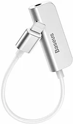 Аудио-переходник Baseus L50 Lightning Charge - AUX 3.5мм/Lightning Port Silver (CALL50-02)