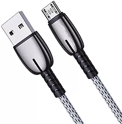 Кабель Jellico A19 USB-A - micro USB 15w 3.1a 1м cable Gray - фото Кабель Jellico A19 USB-A - micro USB 15w 3.1a 1м cable Gray