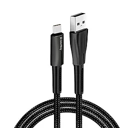 Кабель ColorWay Zinc Alloy LED USB-A - Type-C 12w 2.4a 1м cable Black (CW-CBUC035-BK) - фото Кабель ColorWay Zinc Alloy LED USB-A - Type-C 12w 2.4a 1м cable Black (CW-CBUC035-BK)