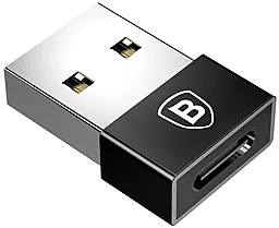 Адаптер-перехідник Baseus Exquisite USB Male to Type-C Female Adapter Converter Black (CATJQ-A01) - мініатюра 5