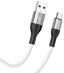 Кабель Hoco X72 Creator USB-A - Type-C Silicone Charging Data 15w 3a 1м cable White - мініатюра 2 Кабель Hoco X72 Creator USB-A - Type-C Silicone Charging Data 15w 3a 1м cable White - мініатюра 2
