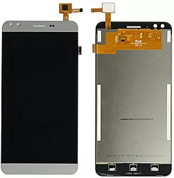 Дисплей Prestigio MultiPhone 3504 Muze C3 з тачскріном, Silver