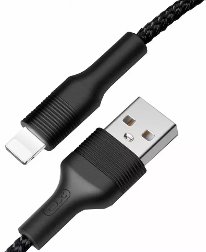 Кабель XO NB51 USB-A - Lightning 10.5w 1м cable Black - фото 1