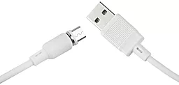 Кабель XO NB187 Magnetic USB-A - micro USB 10.5w 1м cable White - фото Кабель XO NB187 Magnetic USB-A - micro USB 10.5w 1м cable White