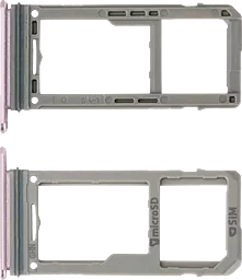 Держатель (лоток) Сим карты Samsung Galaxy Note 8 Duos N950FD и карты памяти Dual SIM Violet