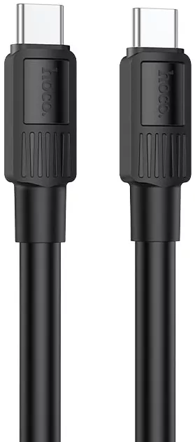 Кабель Hoco X84 USB Type-C - Type-C 60w 3a 1м PD cable Black - фото 1