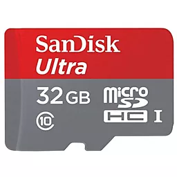 Карта пам'яті SanDisk microSDHC 32GB Ultra Class 10 UHS-I (SDSQUNC-032G-GN3MN) - фото Карта пам'яті SanDisk microSDHC 32GB Ultra Class 10 UHS-I (SDSQUNC-032G-GN3MN)