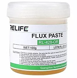 Флюс паста Relife RL-428-OR 100 г в пластиковой емкости - фото Флюс паста Relife RL-428-OR 100 г в пластиковой емкости