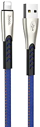 Кабель Hoco U48 Superior Speed Charging USB-A - Lightning 12w 2.4a 1.2м cable Blue - фото Кабель Hoco U48 Superior Speed Charging USB-A - Lightning 12w 2.4a 1.2м cable Blue
