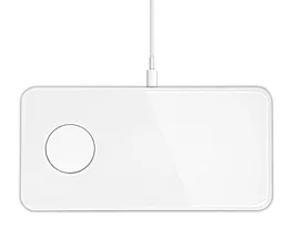 Беспроводное (индукционное) зарядное устройство быстрой QI зарядки Qitech Mini AIRPower для Apple iPhone и Apple Watch White (QT-MiniAP) - миниатюра 3