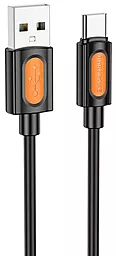 Кабель Borofone BX114 Structure USB-A - Type-C 15w 3a 1м cable Black - фото Кабель Borofone BX114 Structure USB-A - Type-C 15w 3a 1м cable Black