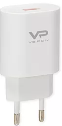 Сетевое зарядное устройство с быстрой зарядкой Veron AD-17 18w QC3.0 home charger white - фото Сетевое зарядное устройство с быстрой зарядкой Veron AD-17 18w QC3.0 home charger white