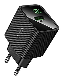 Сетевое зарядное устройство Hoco CS81A Excellent 18w QC USB-A fast charger black - фото Сетевое зарядное устройство Hoco CS81A Excellent 18w QC USB-A fast charger black