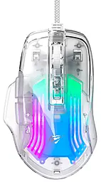 Компьютерная мышка Havit HV-MS1011SE USB Transparent White - фото Компьютерная мышка Havit HV-MS1011SE USB Transparent White