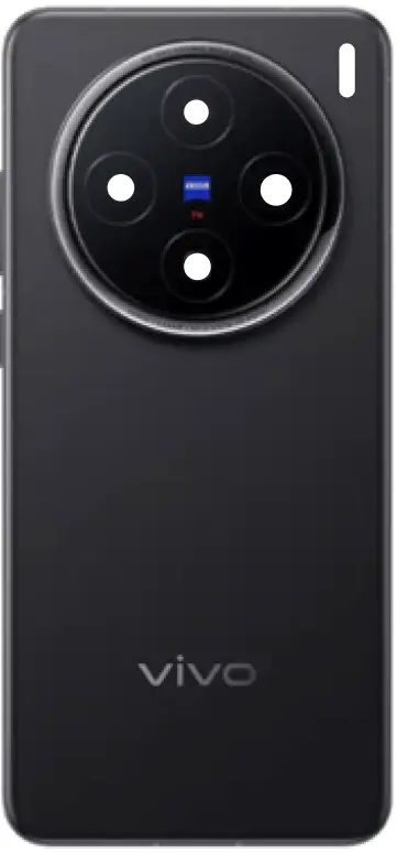 Задняя крышка корпуса Vivo X200 со стеклом камеры Cosmos Black - фото 1