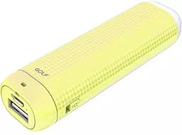Повербанк GOLF GF-D1S 2000mAh Yellow - фото Повербанк GOLF GF-D1S 2000mAh Yellow