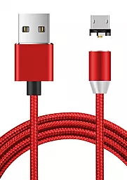 USB Кабель NINJA Magnetic micro USB Cable Red