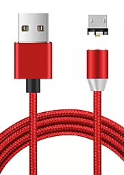 Кабель NINJA Magnetic USB-A - micro USB 10w 1м cable Red - фото Кабель NINJA Magnetic USB-A - micro USB 10w 1м cable Red