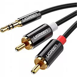 Аудио кабель Ugreen AV116 AUX mini Jack 3.5мм 2хRCA M/M 1m black (10749)