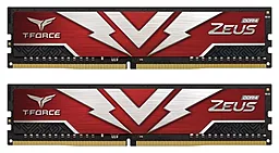 Оперативная память Team DDR4 16GB (2х8GB) 3200MHz T-Force Zeus (TTZD416G3200HC20DC01) Red