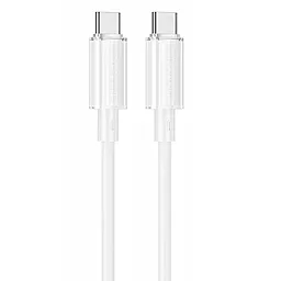 Кабель Borofone BX112 Lemon USB Type-C - Type-C 60w 3a 1м PD cable White - фото Кабель Borofone BX112 Lemon USB Type-C - Type-C 60w 3a 1м PD cable White
