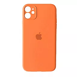 Чехол Silicone Case Full Camera Square для Apple iPhone 11 Kumquat
