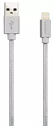 Кабель Canyon USB-A - Lightning 12w 2.4a 1м cable White (CNS-MFIC3PW) - фото Кабель Canyon USB-A - Lightning 12w 2.4a 1м cable White (CNS-MFIC3PW)