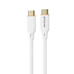 Кабель Proove Jelly Silicone USB Type-C - Type-C 60w 3a 1м PD cable White (CCJS60002202)