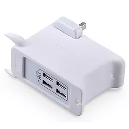 Сетевое зарядное устройство Momax U.Bull 4 USB Charger 5A White (UM4GSAW) - миниатюра 3