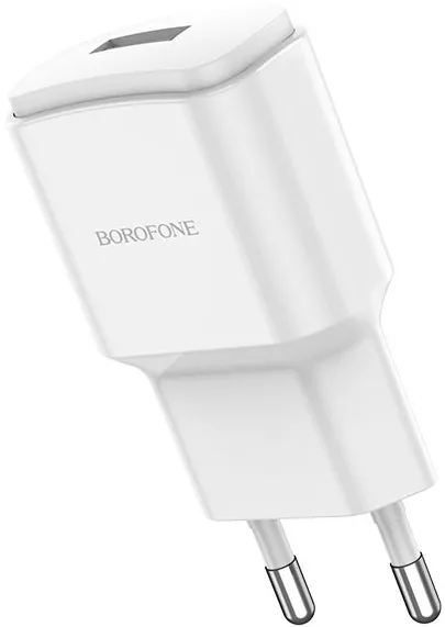 Сетевое зарядное устройство Borofone BA48A Orion 2.1a home charger + micro USB cable white - фото 3
