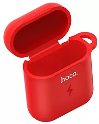 Силиконовый чехол для Apple AirPods HOCO CW22 Red - миниатюра 2