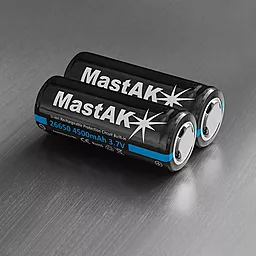 Аккумулятор MastAK 26650 3,7В 4500мАч с электроникой 1шт. - миниатюра 3