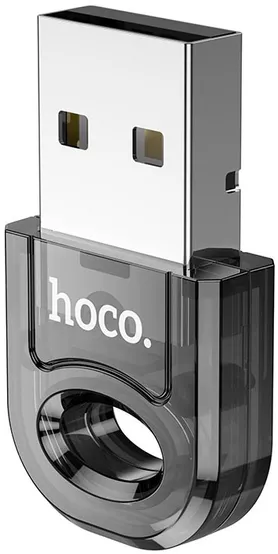 Bluetooth адаптер Hoco UA28 Mini Portable USB Bluetooth 5.1 Adapter Transparent black - фото 6