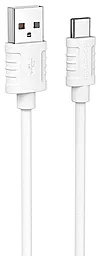 Кабель Borofone BX52 USB-A - Type-C 15w 3a 1м cable White - фото Кабель Borofone BX52 USB-A - Type-C 15w 3a 1м cable White