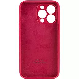 Чохол Silicone Case Full Camera для Apple iPhone 13 Pro Max Rose Red - мініатюра 2