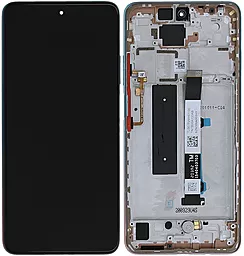 Дисплей Xiaomi Mi 10T Lite с тачскрином и рамкой, оригинал, Rose Gold Beach