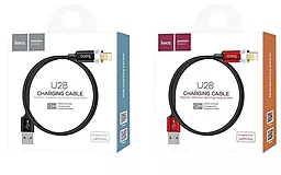 Кабель USB Hoco U28 Magnetic Adsorption Lightning Cable 1.8A Black - миниатюра 3