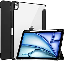 Чехол-книжка Soft Edge BeCover с креплением для стилуса для Apple iPad Air 11" M2, M3 (2024, 2025) Black (711702) - фото Чехол-книжка Soft Edge BeCover с креплением для стилуса для Apple iPad Air 11" M2, M3 (2024, 2025) Black (711702)
