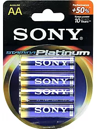 Батарейки Sony АА / R6 Stamina Platinum 4шт